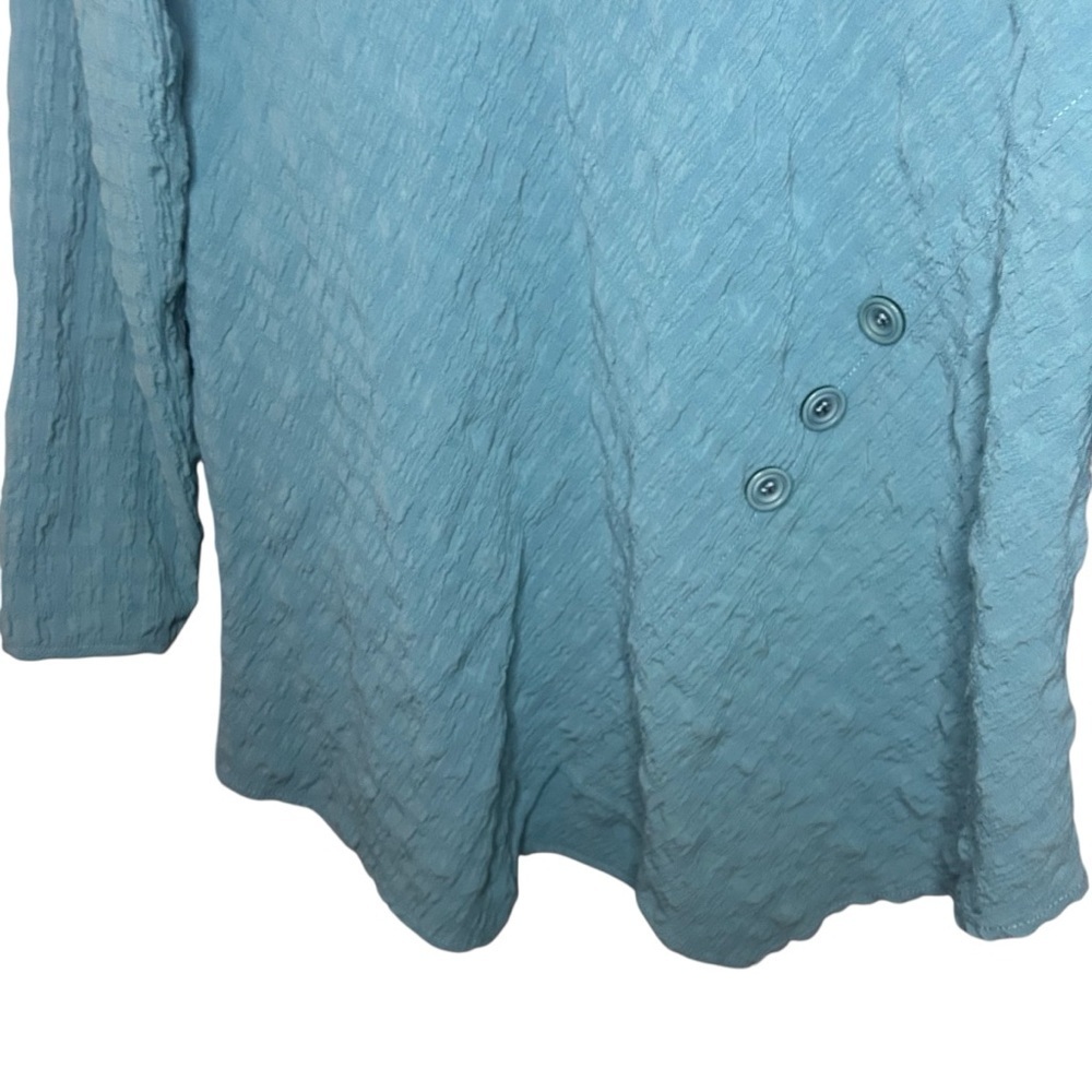 Habitat Teal Textured Long Sleeve Top size small - Picture 5 of 11